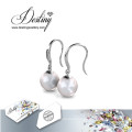 Destiny Jewellery Crystal From Swarovski Pearl Hook Earrings